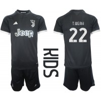 Juventus Timothy Weah #22 3rd trikot Kinder 2023-24 Kurzarm (+ Kurze Hosen)